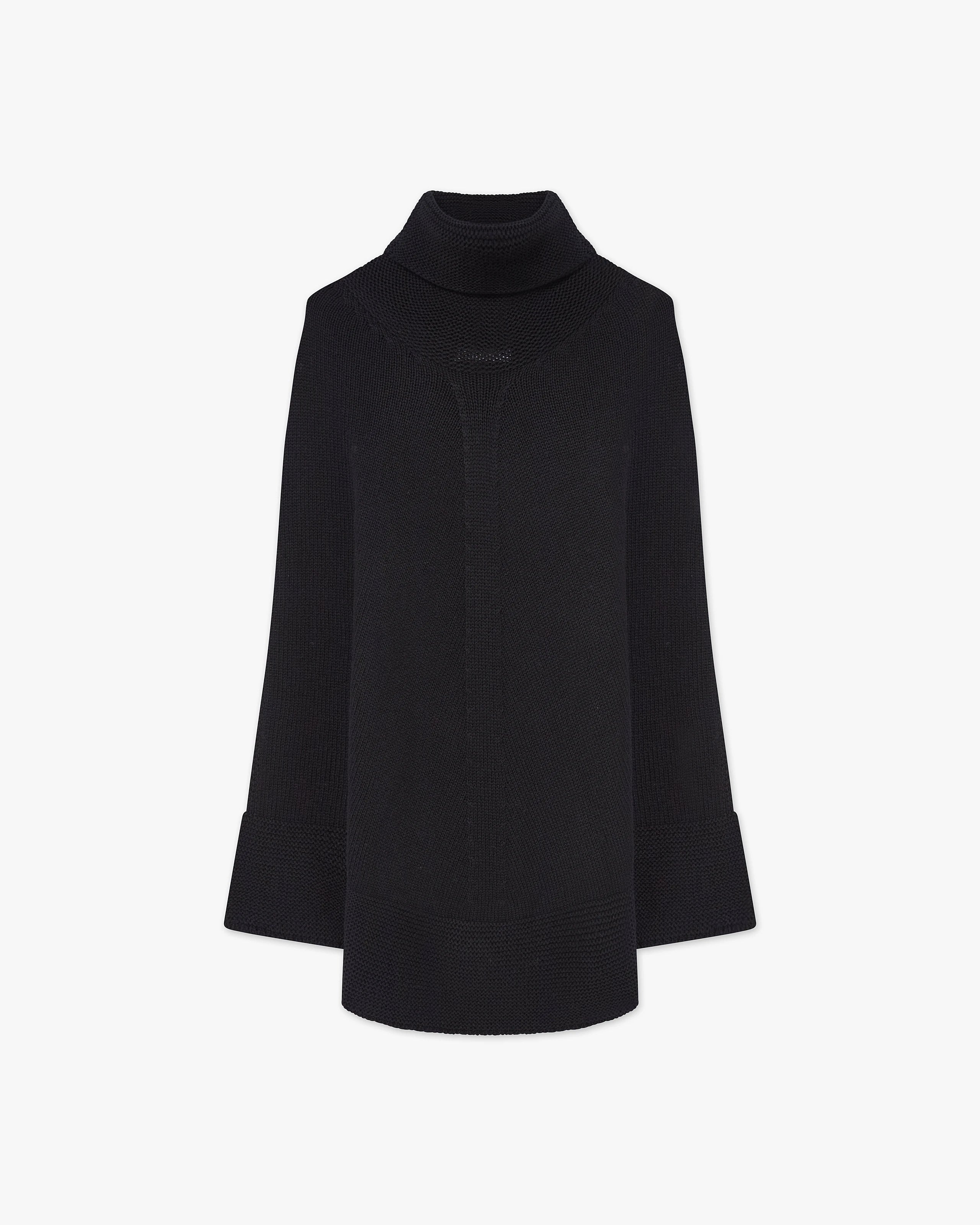 Selva Poncho - Black Cashmere