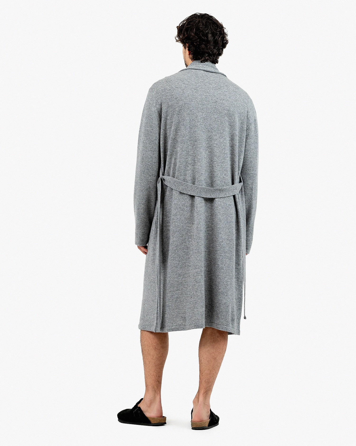 Oberon Robe - Medium Grey Cashmere
