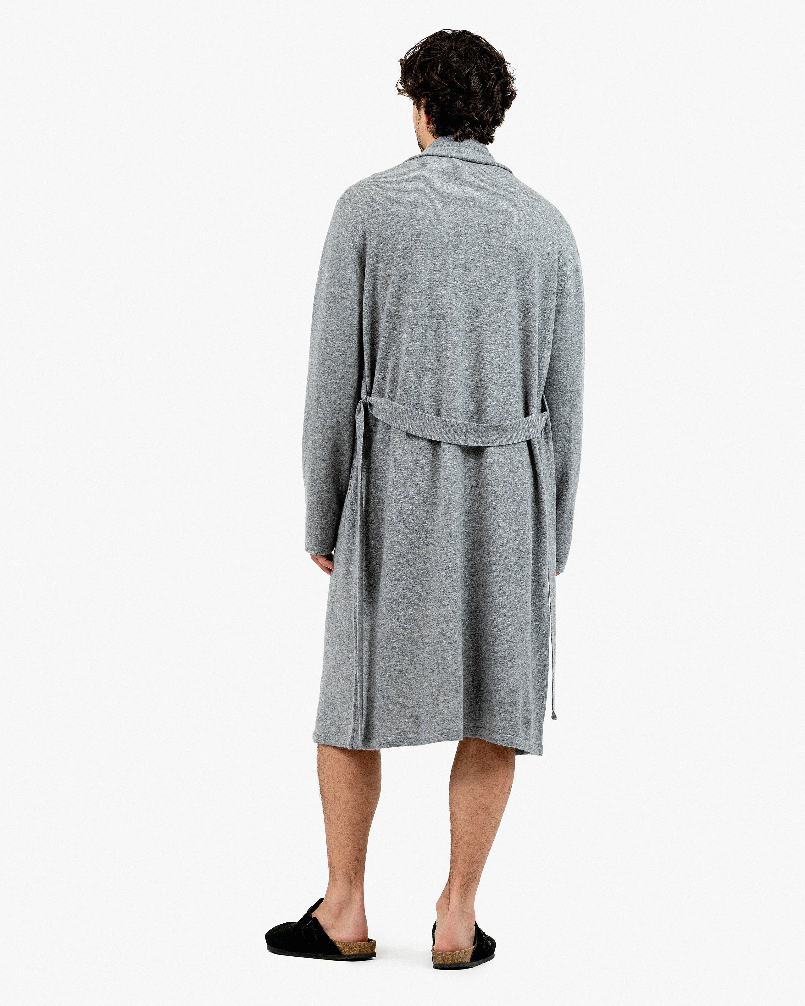Oberon Robe - Medium Grey Cashmere