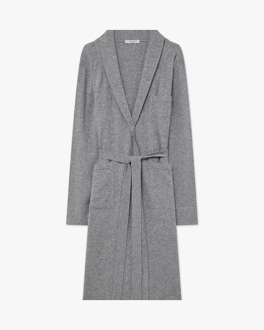Oberon Robe - Medium Grey Cashmere