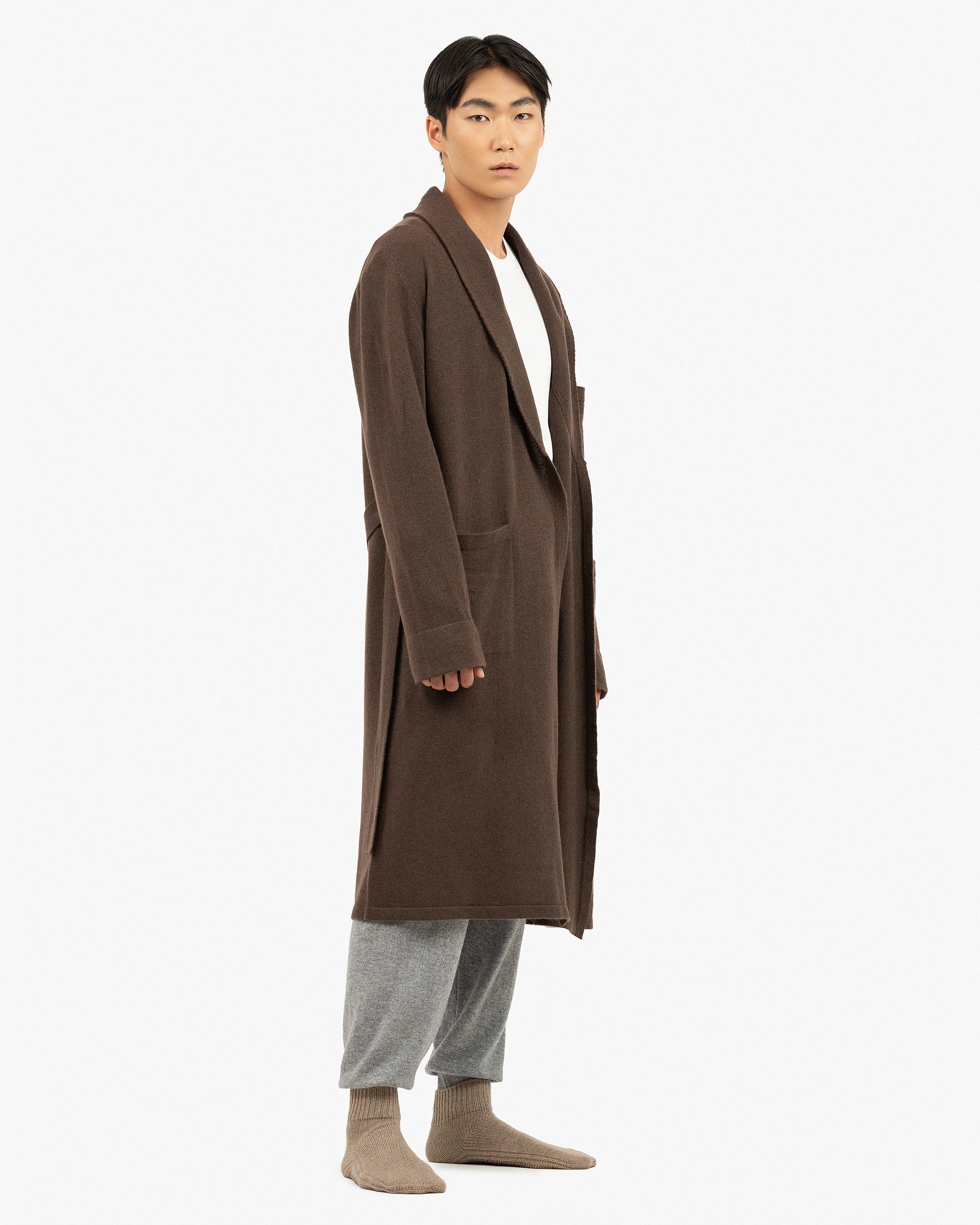Oberon Robe - Brown Cashmere