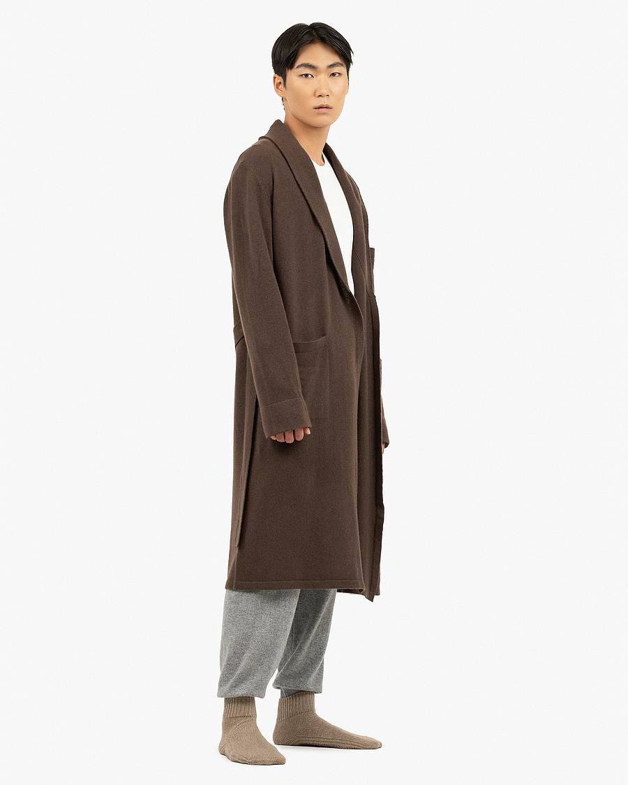 Oberon Robe - Brown Cashmere