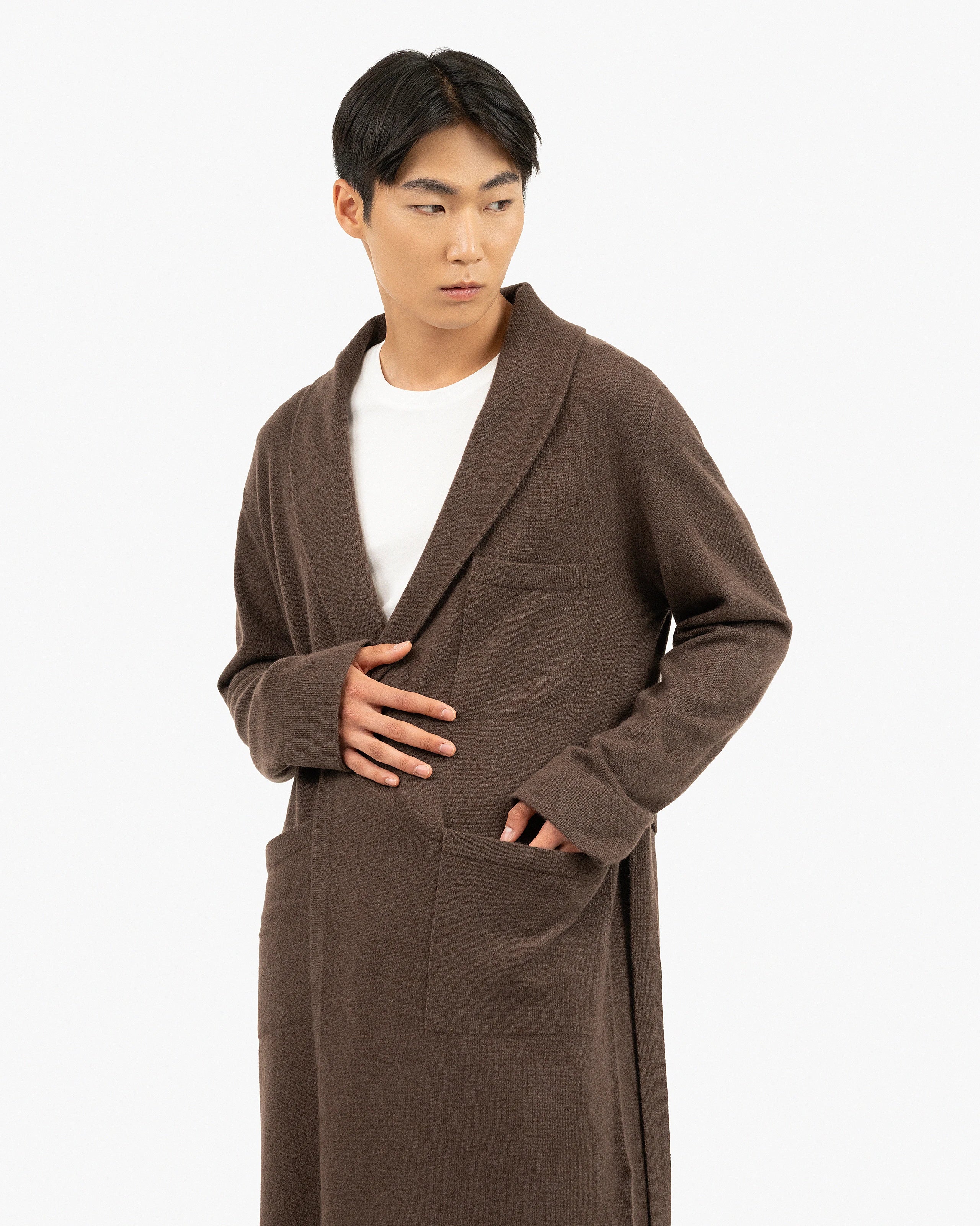 Oberon Robe - Brown Cashmere