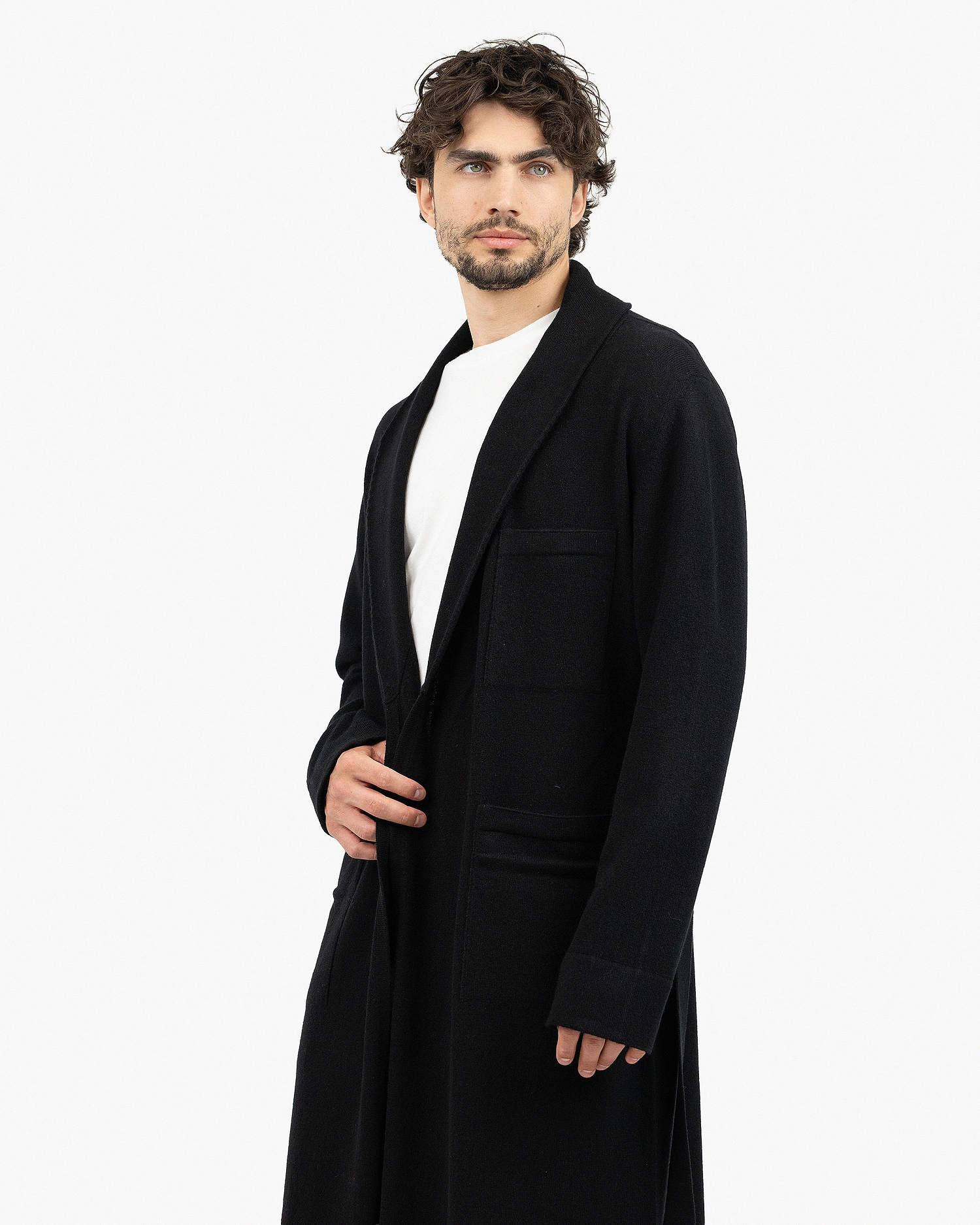 Oberon Robe - Black Cashmere