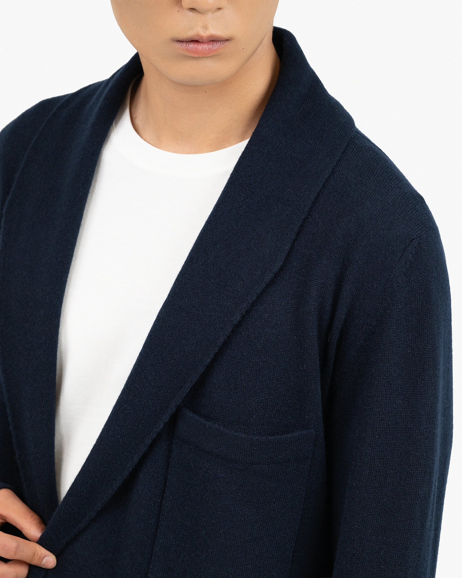 Oberon Robe - Night Blue Cashmere