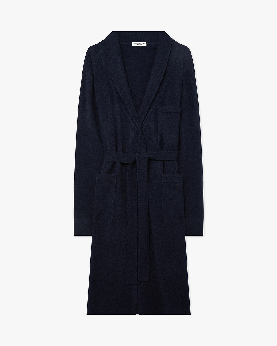 Oberon Robe - Night Blue Cashmere