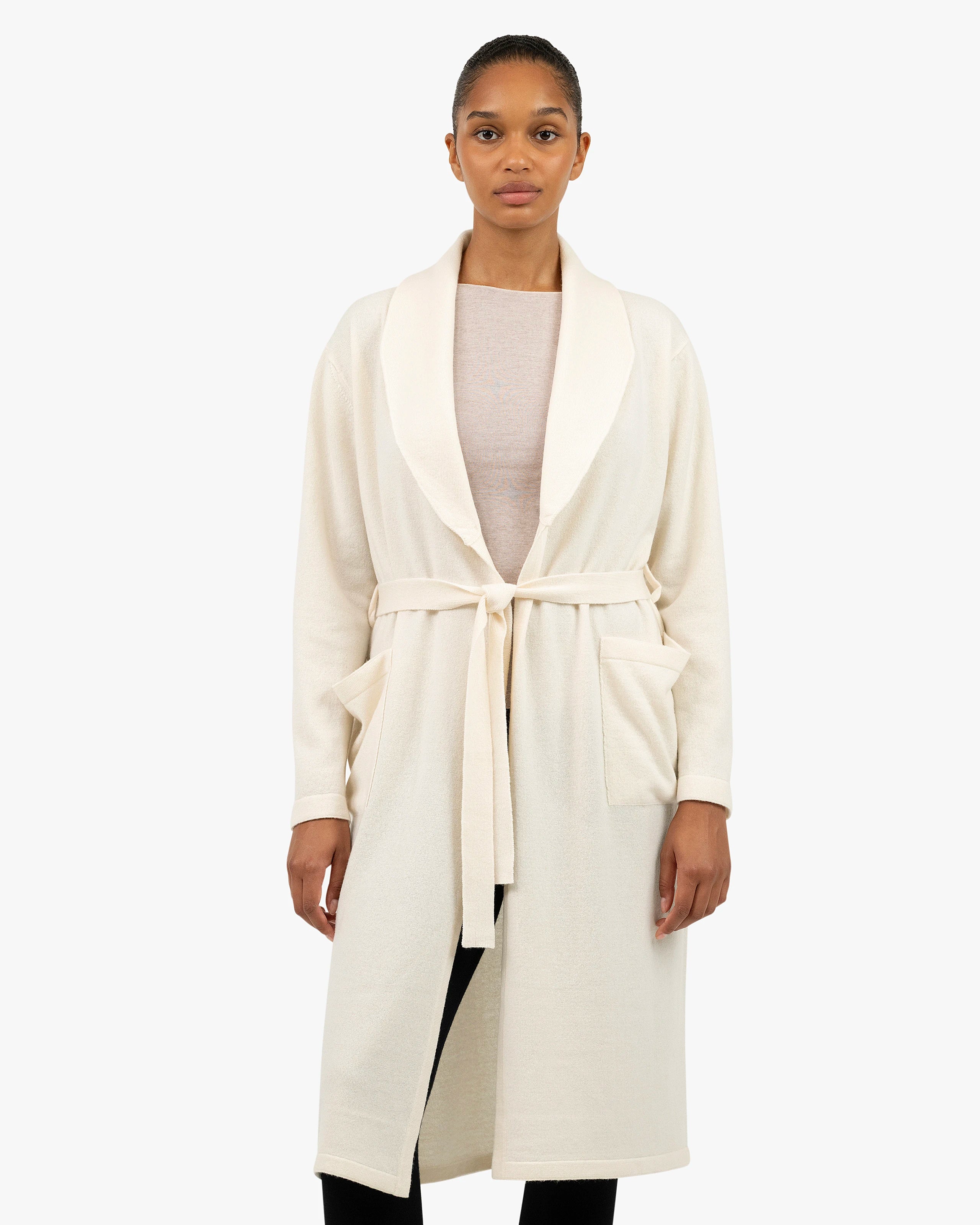 Lorien Robe - White Cashmere