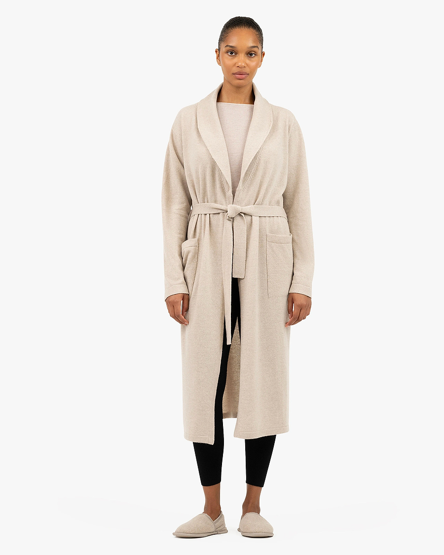 Lorien Robe - Beige Cashmere