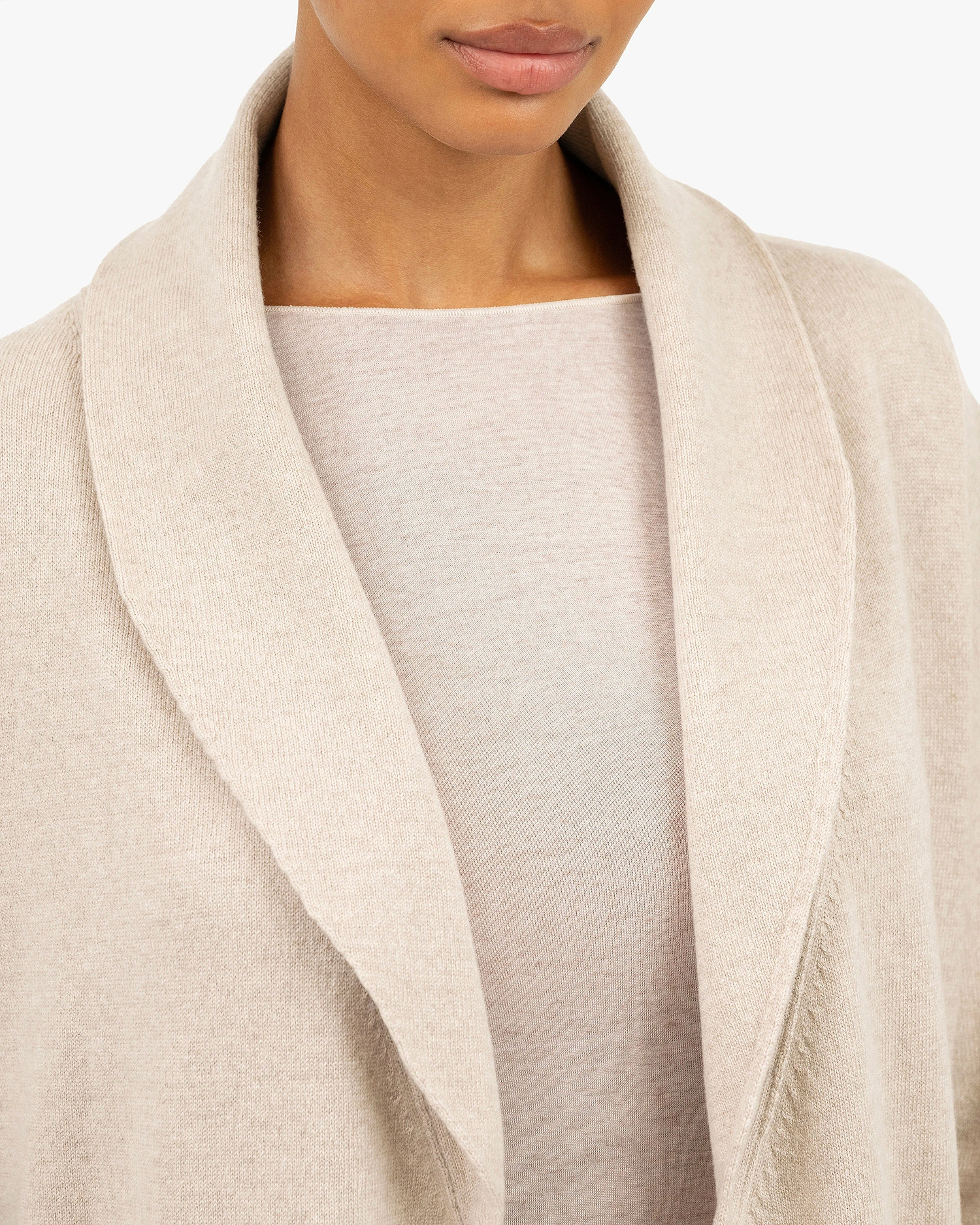 Lorien Robe - Beige Cashmere