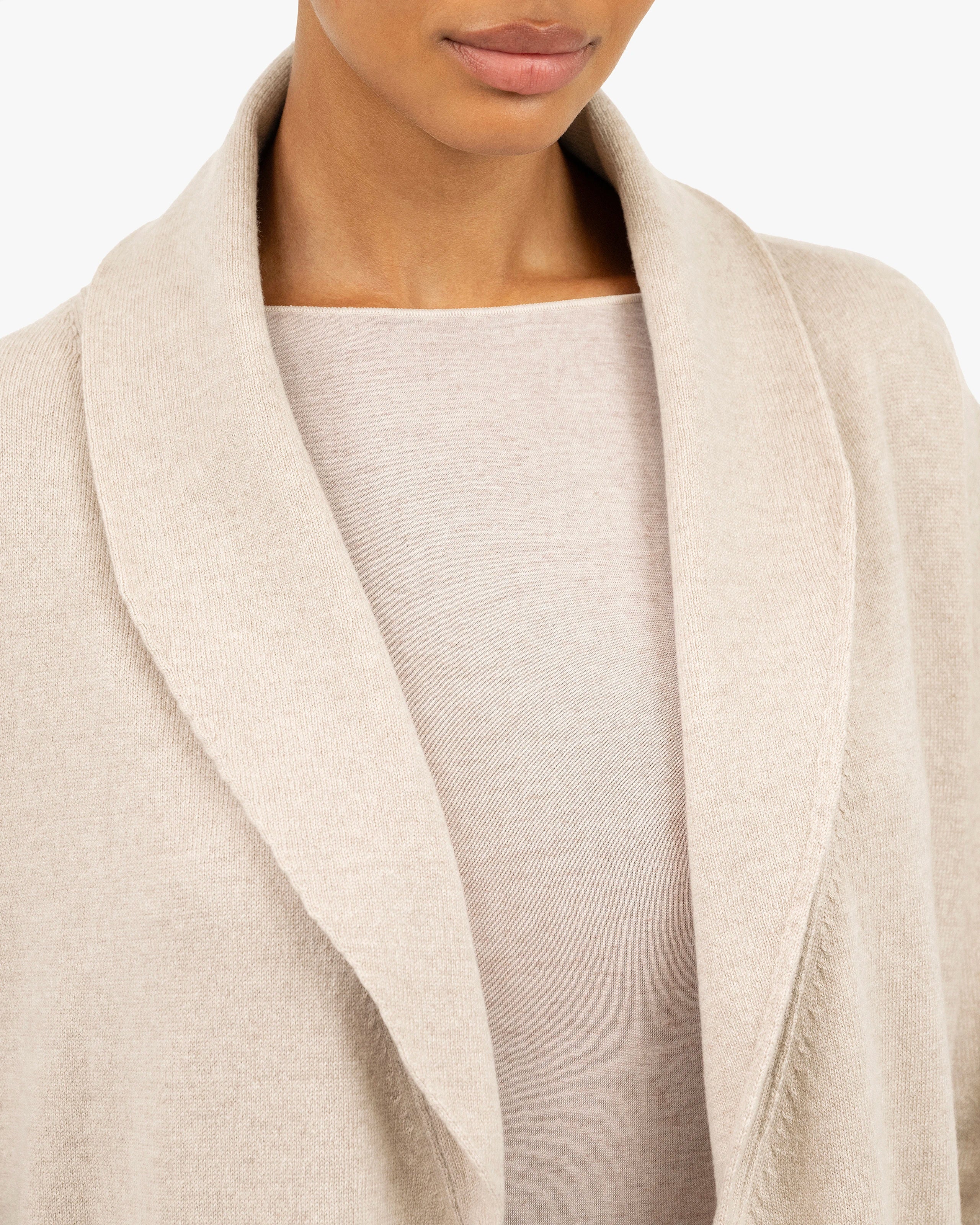 Lorien Robe - Beige Cashmere