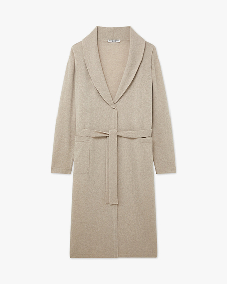Lorien Robe - Beige Cashmere