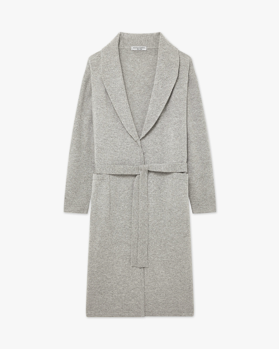 Lorien Robe - Light Grey Cashmere