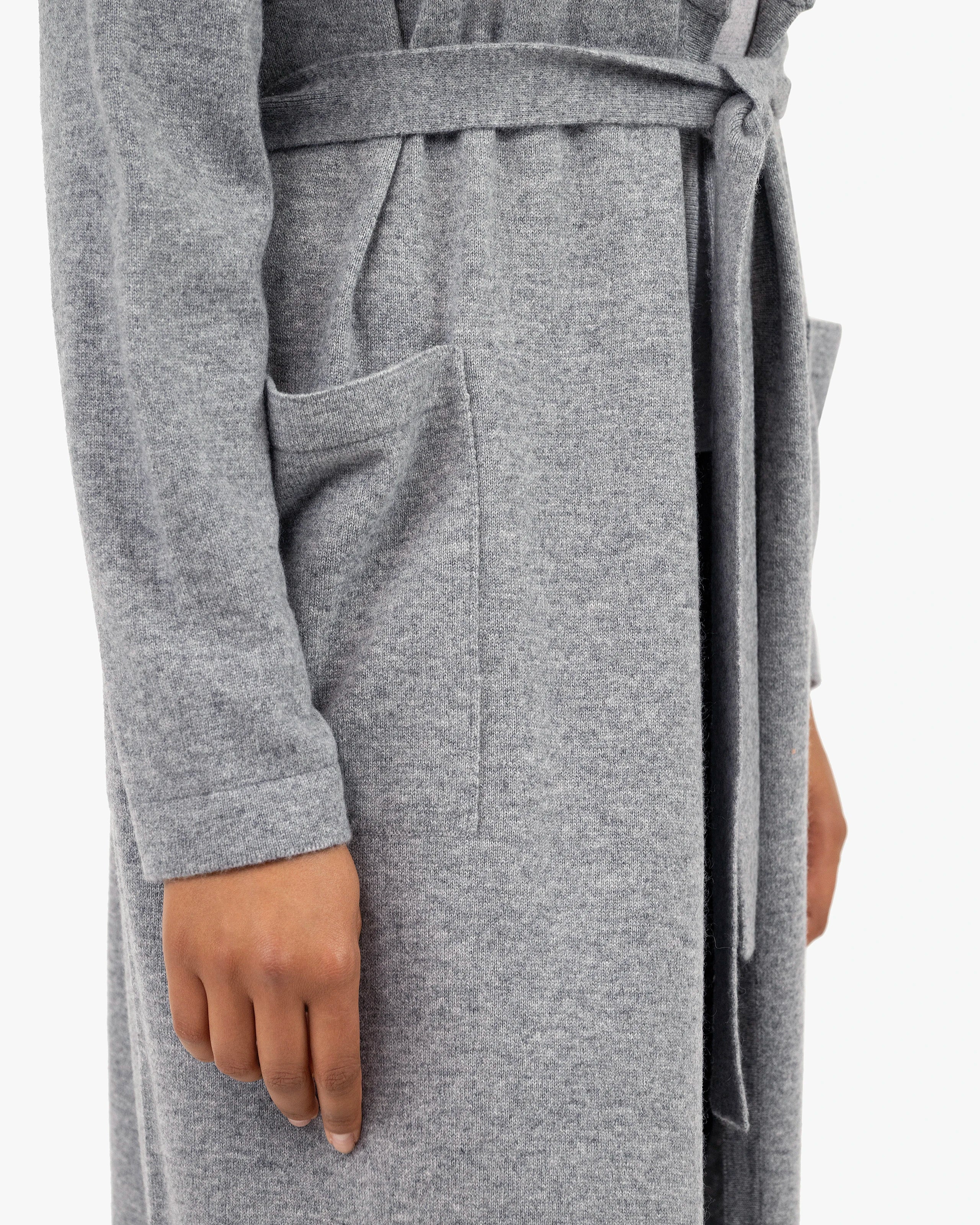 Lorien Robe - Medium Grey Cashmere