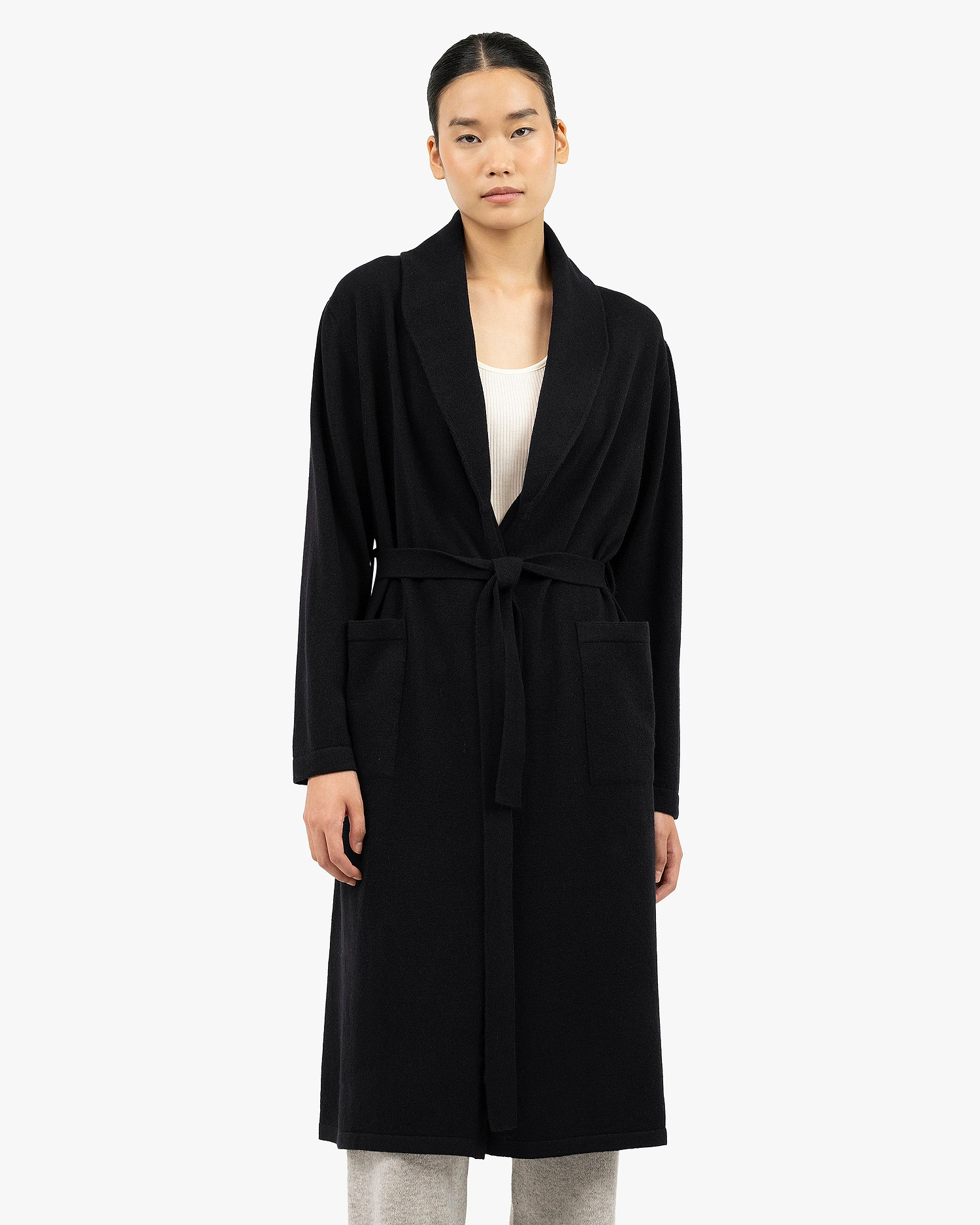 Lorien Robe - Black Cashmere