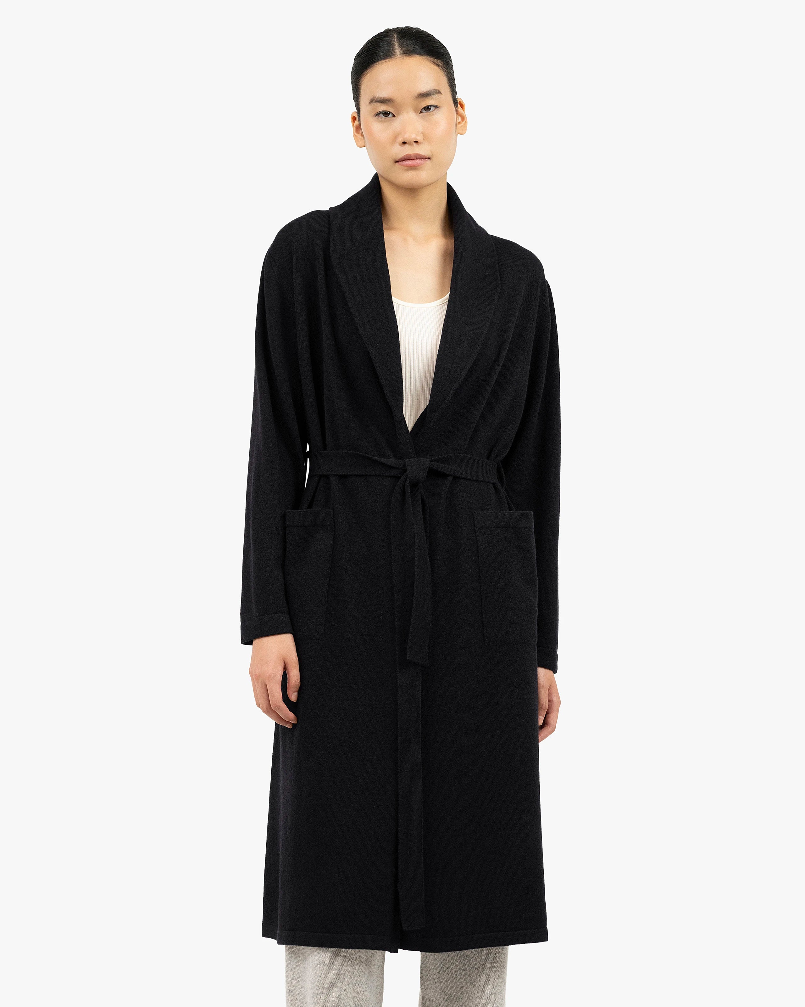 Lorien Robe - Black Cashmere