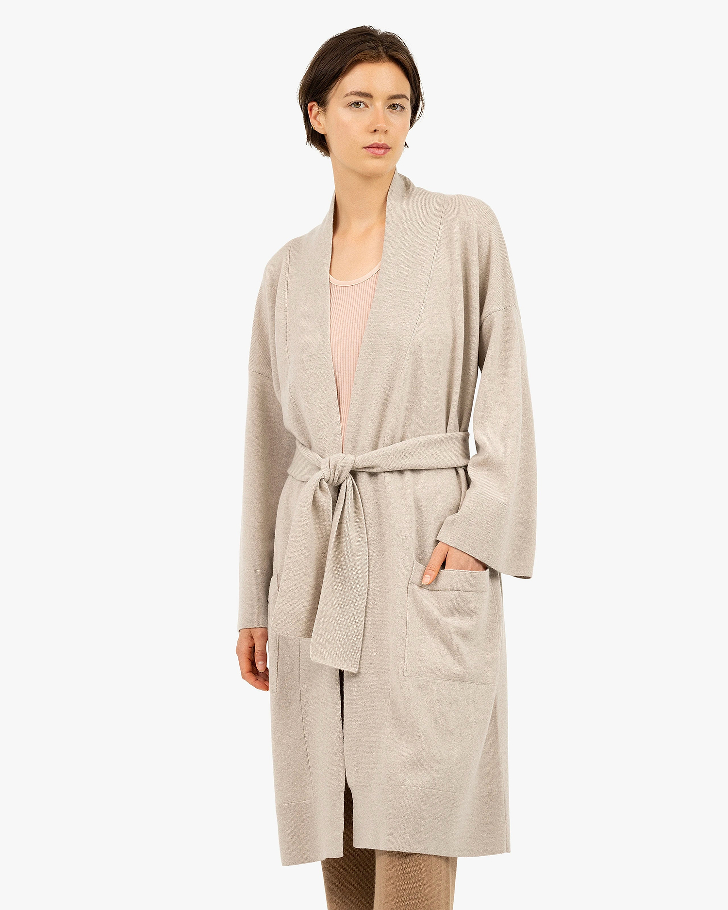 Théa Robe - Beige Cashmere