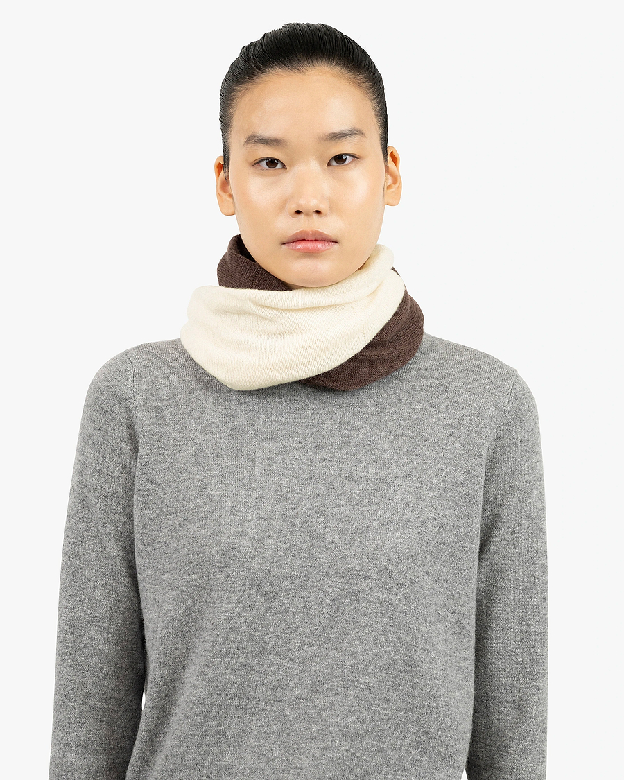 Riviera Scarf - Brown Cashmere