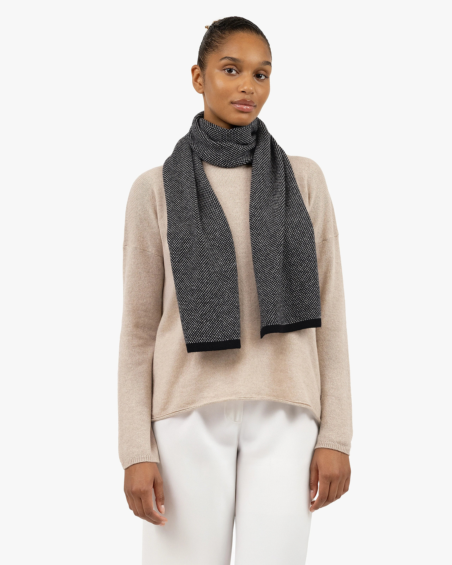Women's San Carlo Scarf - Black Cashmere