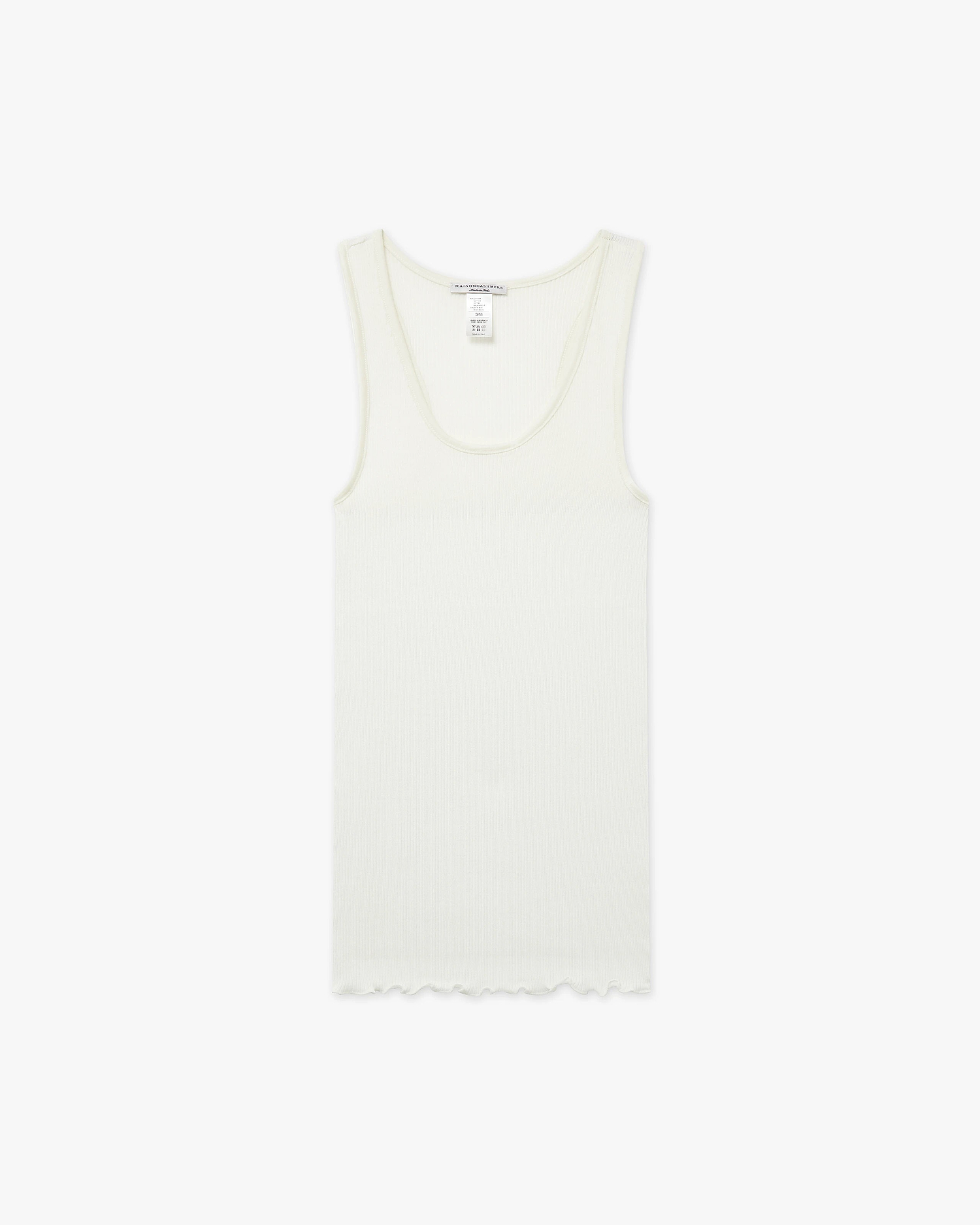 Scoop Neck Pleated Top - White Cotone / Seta