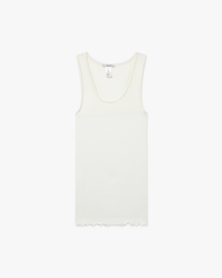 Scoop Neck Pleated Top - White Cotone / Seta