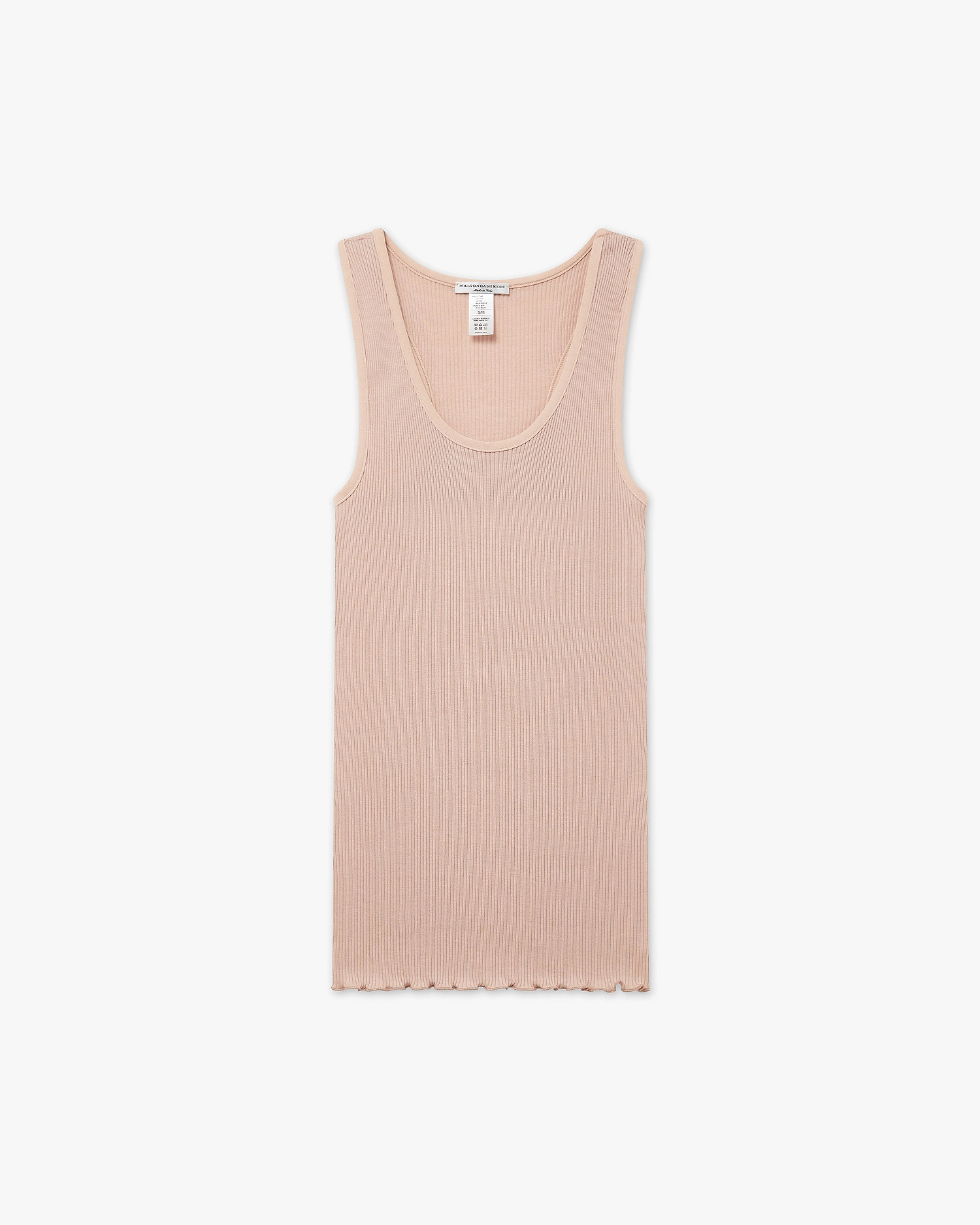 Scoop Neck Pleated Top - Blush Cotone / Seta