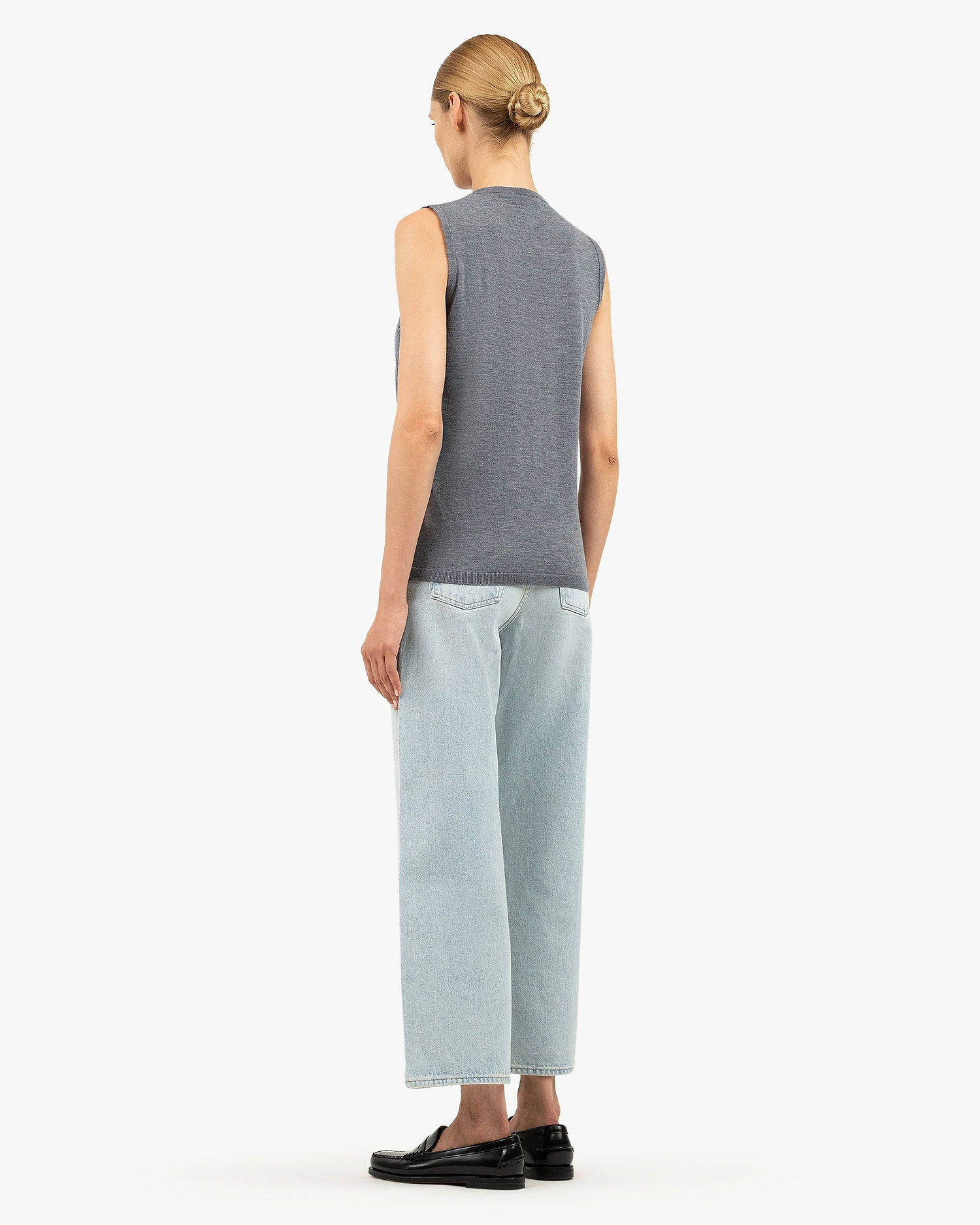 Seraphine Tank Top - Grey Merino Superfine