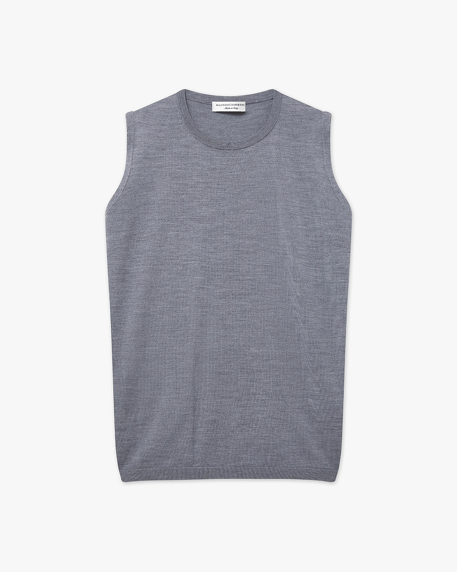 Seraphine Tank Top - Grey Merino Superfine