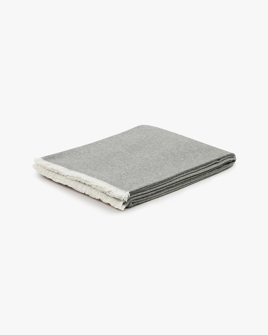 Soffio Throw Blanket - Grey Cashmere