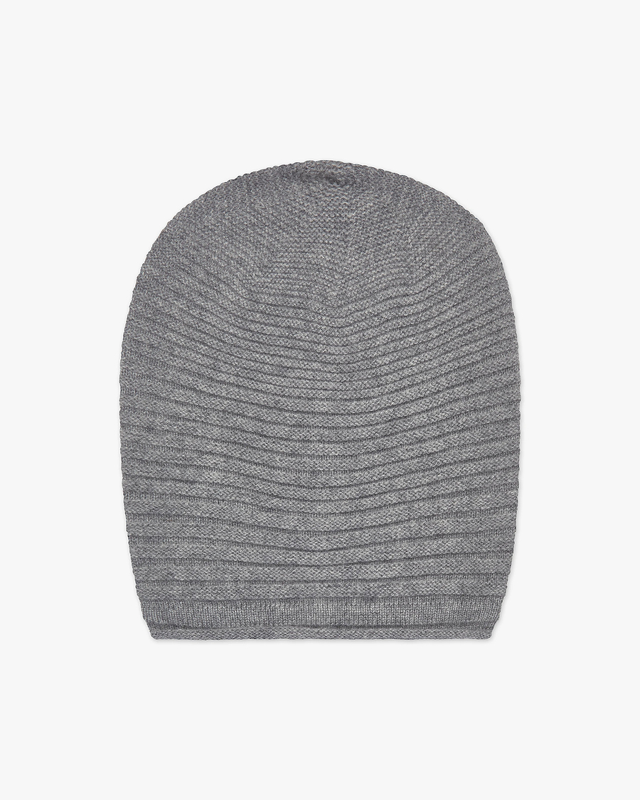 Sorbonne Beret - Medium Grey Cashmere
