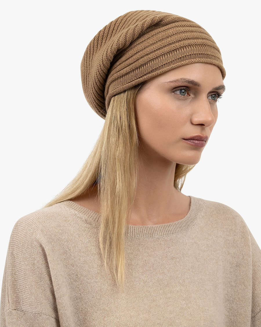 Sorbonne Beret - Camel Cashmere