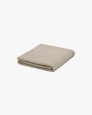 Tressé Wohndecke Zopfmuster - Beige