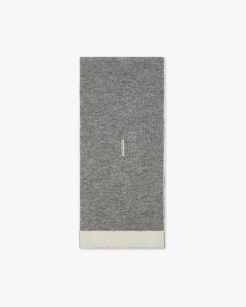 Two-Tone Neck Scarf - Medium Grey Cashmere