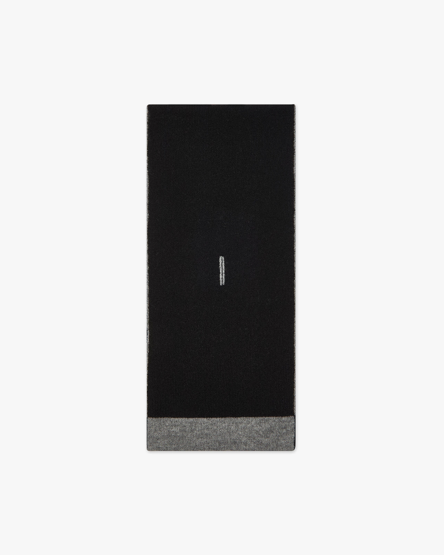 Two-Tone Neck Scarf - Black Cashmere