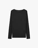 Ultralight U-Boot-Ausschnitt Top - Schwarz