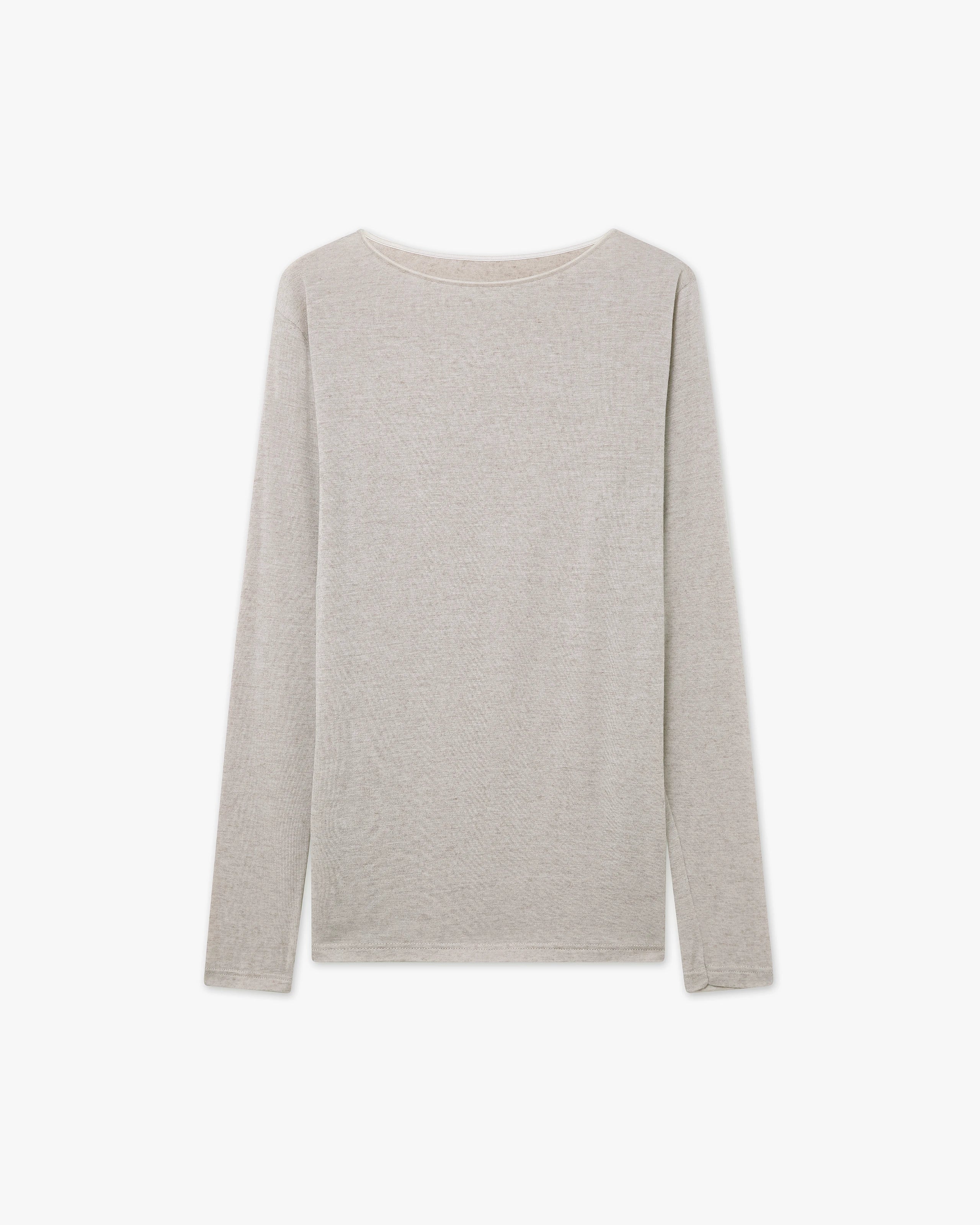 Ultralight Boat Neck Top - Walnut Modal / Cashmere