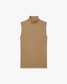 Ultralight Mock Neck Tank Top - Camel