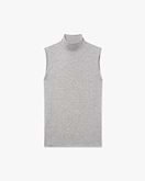 Ultralight Mock Neck Tank Top - Grey