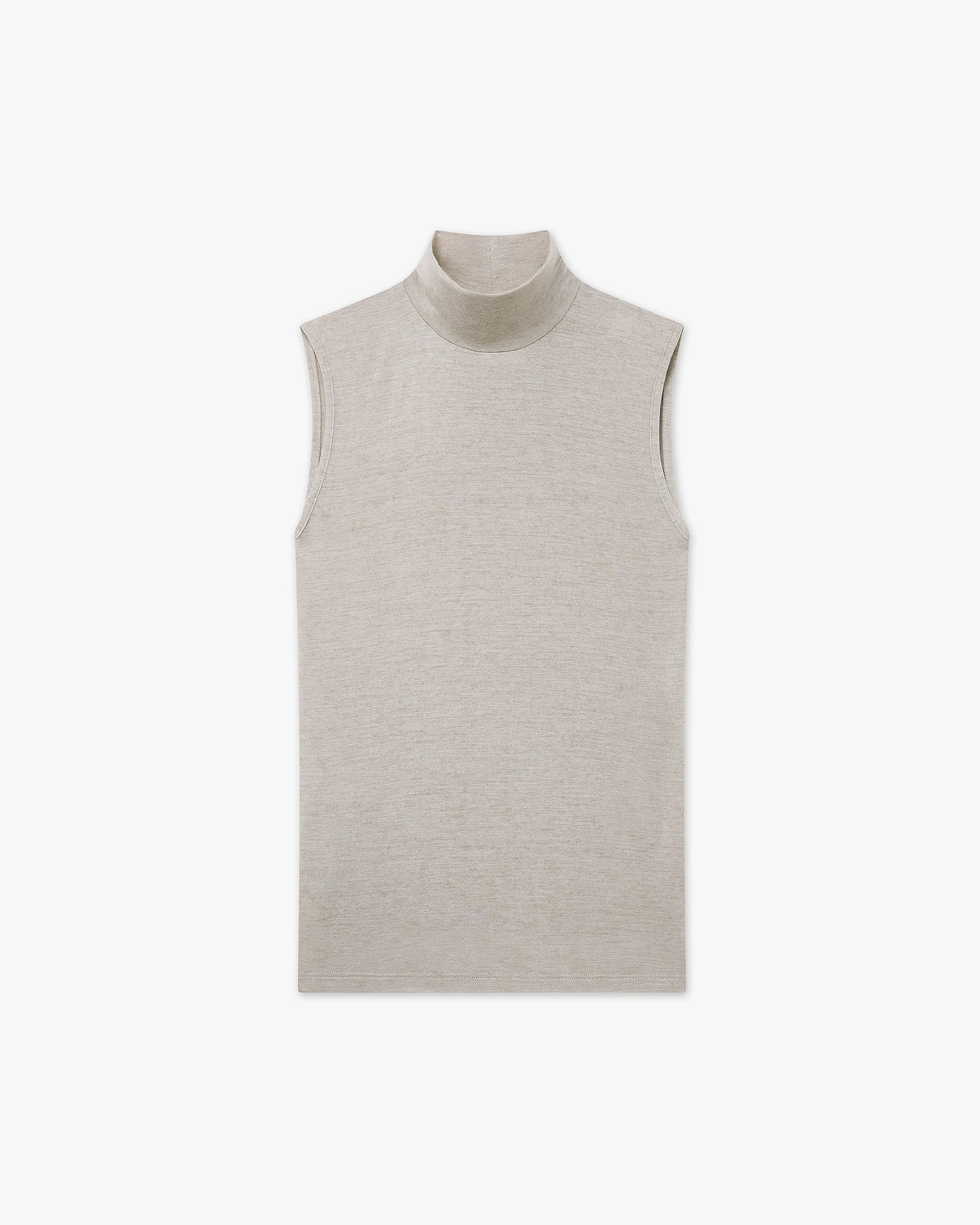 Ultralight Mock Neck Tank Top - Walnut Modal / Cashmere