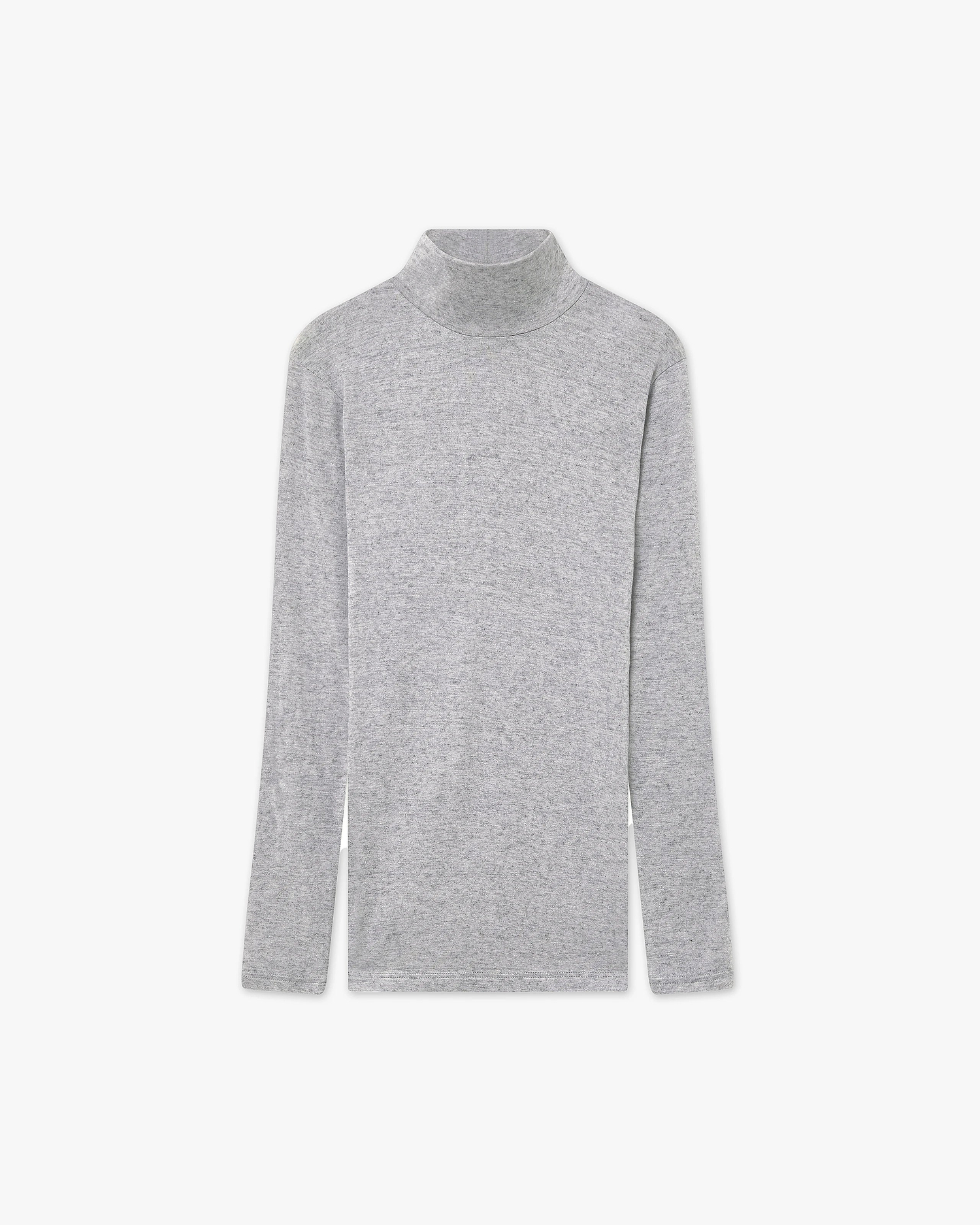 Ultralight Mock Neck Top - Grey Modal / Cashmere