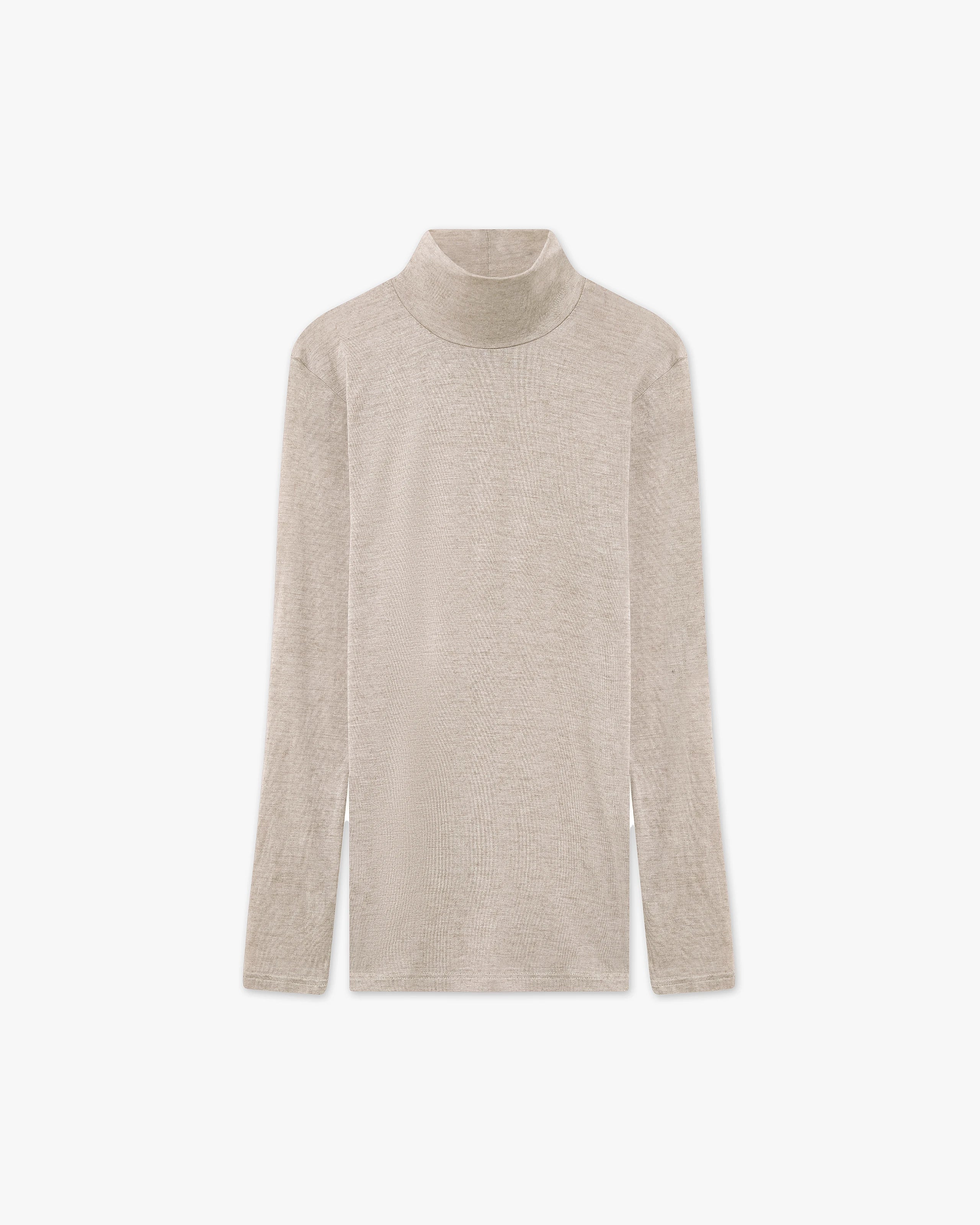 Ultralight Mock Neck Top - Walnut Modal / Cashmere