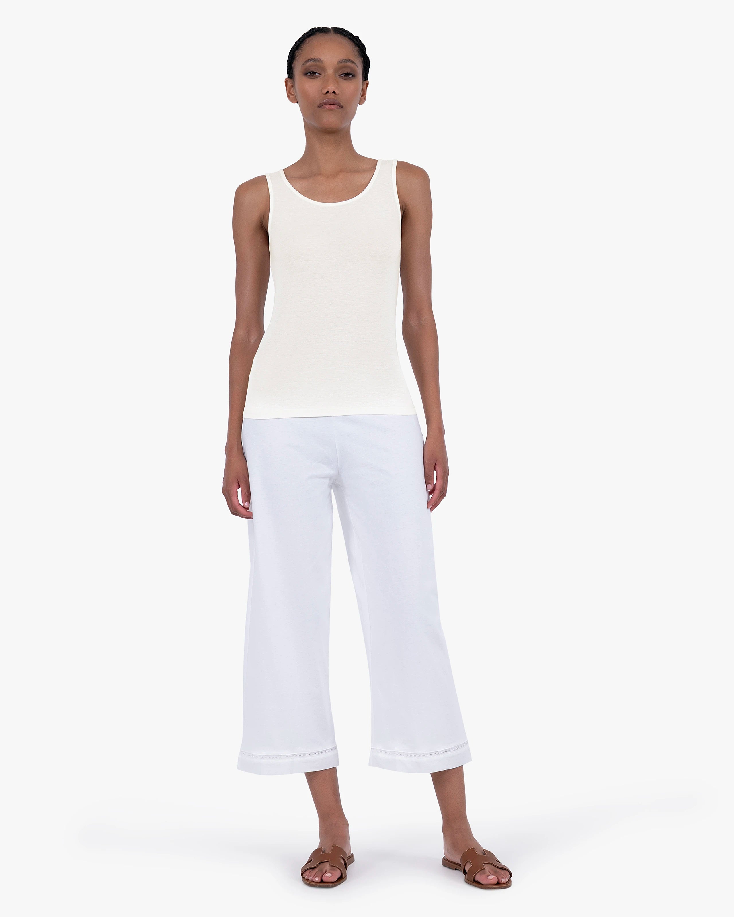 Ultralight Tank Top - White Modal / Cashmere
