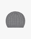 Virginia Cable Knit Beret - Medium Grey