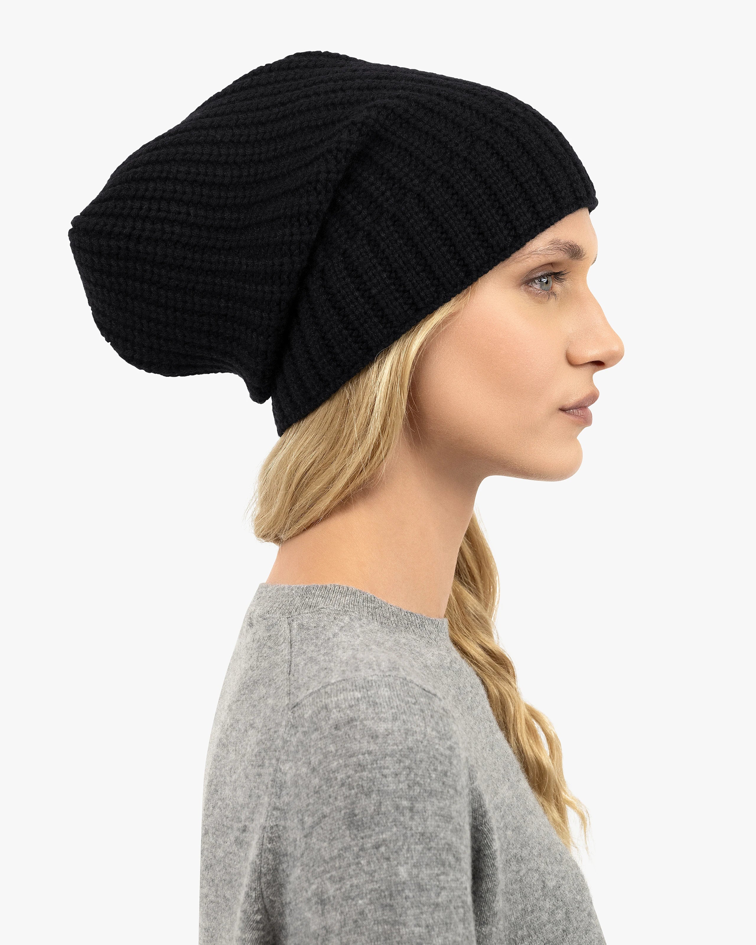 Aosta Hat - Black Cashmere