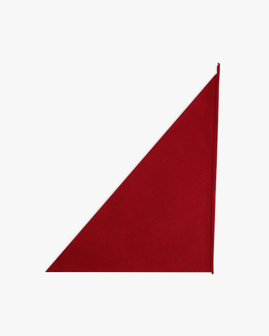 Women's Bandana Scarf - Red Cashmere