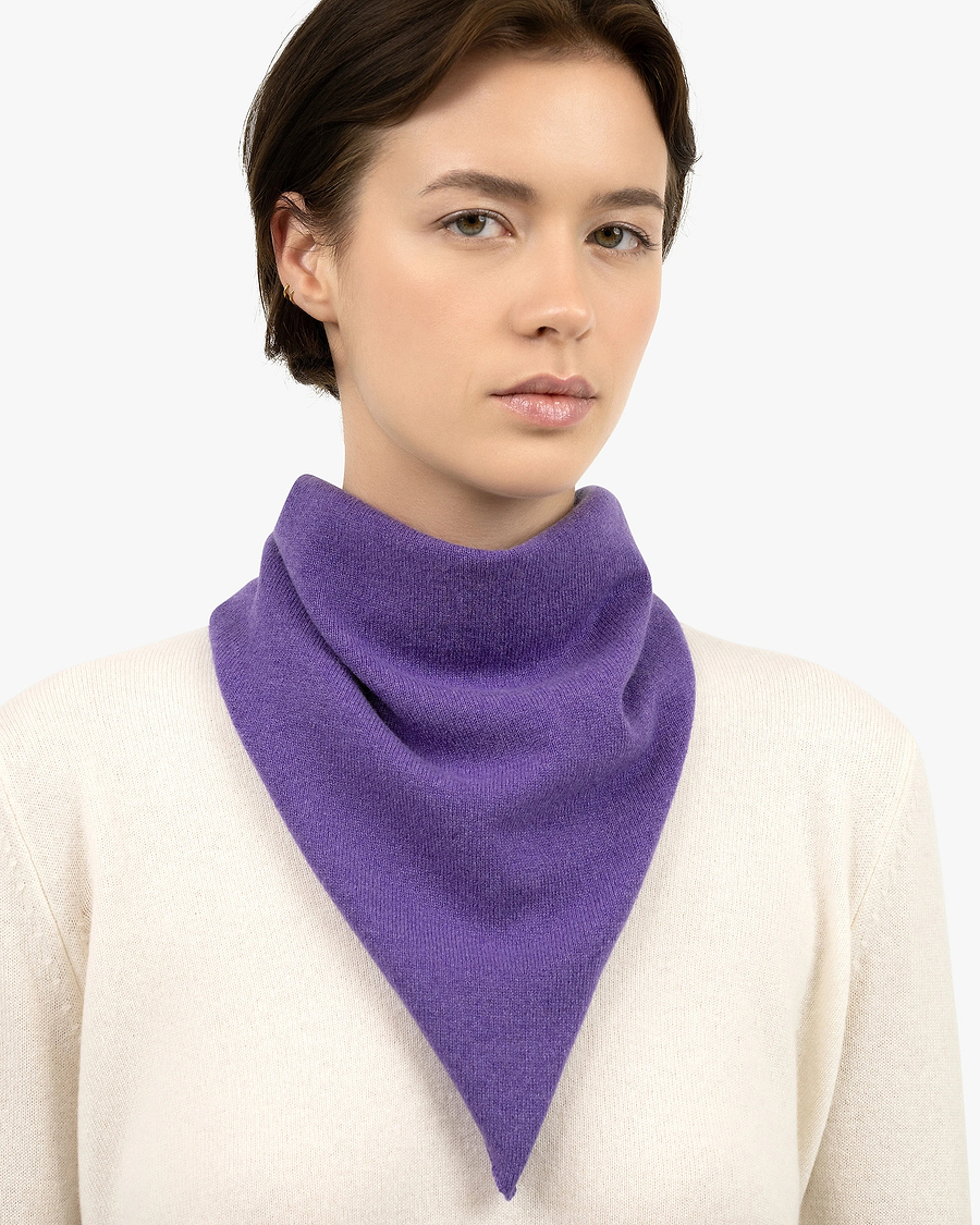 Women's Bandana Scarf - Purple Cashmere