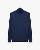 Belvoir Rollkragenpullover Damen - Blau