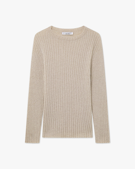 Women's Brera Crew Neck Sweater - Beige Cashmere