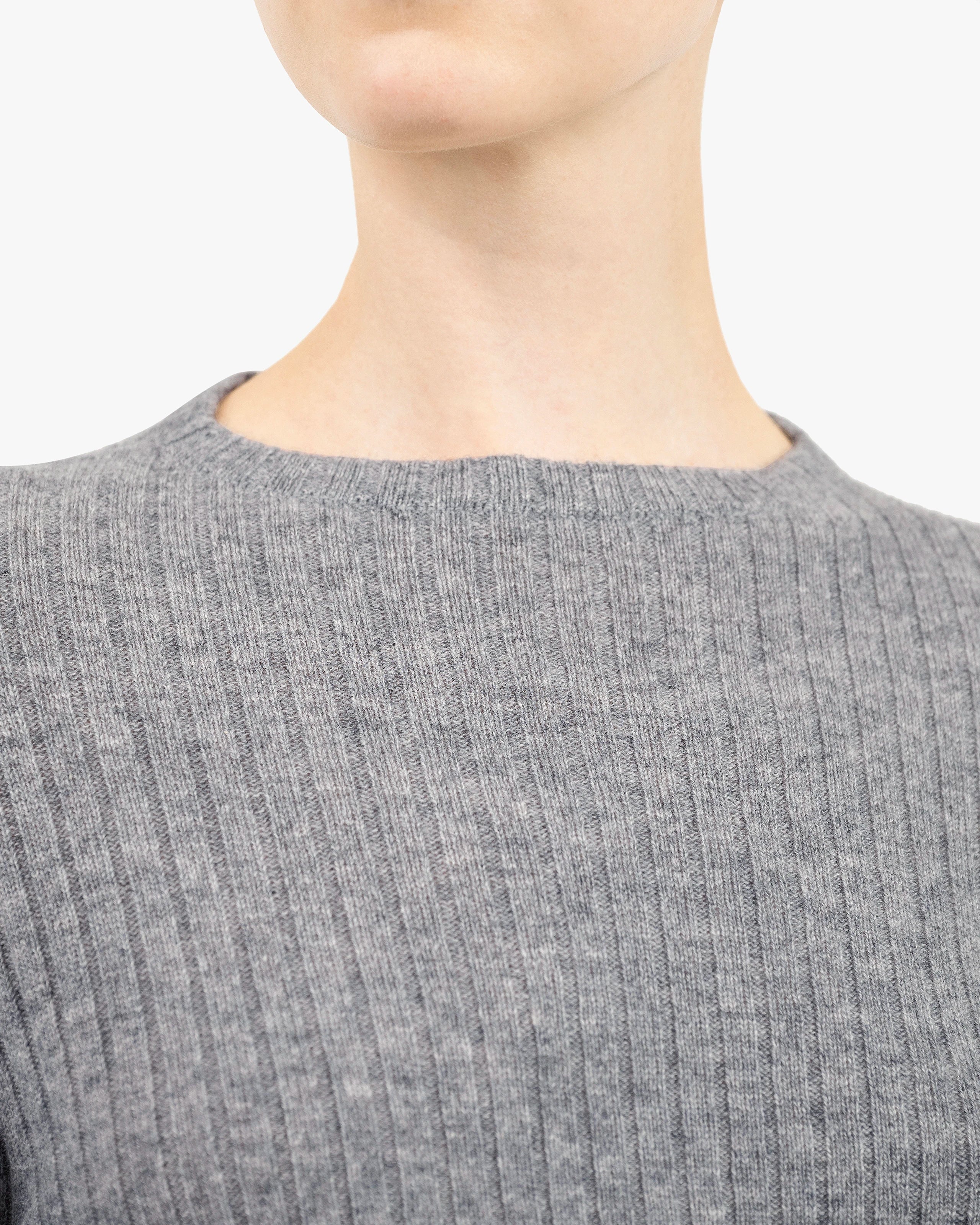 Women's Brera Crew Neck Sweater - Medium Grey Cashmere