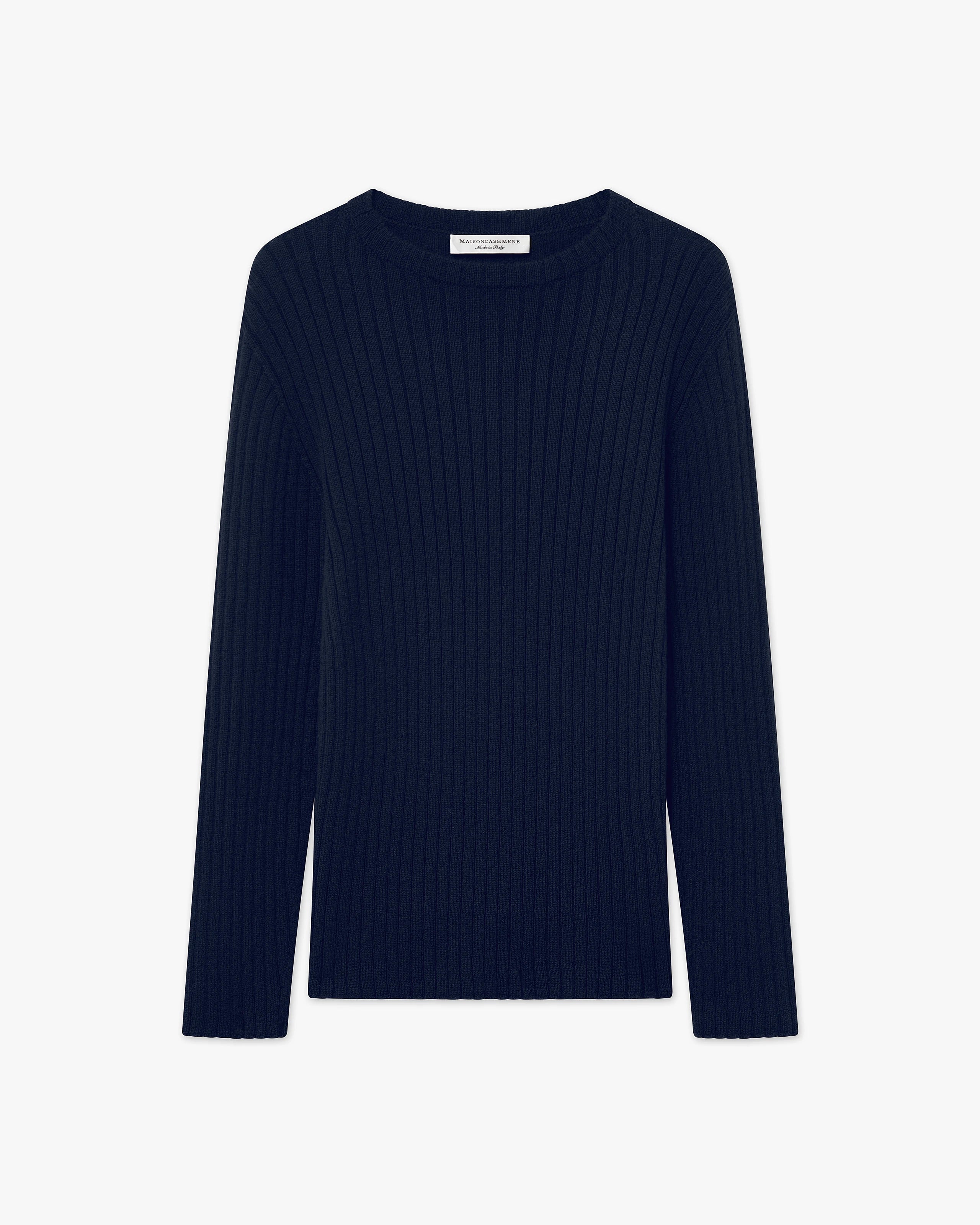 Women's Brera Crew Neck Sweater - Blue Cashmere