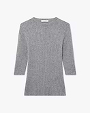 Pull Manches 3/4 Brera - Gris Moyen
